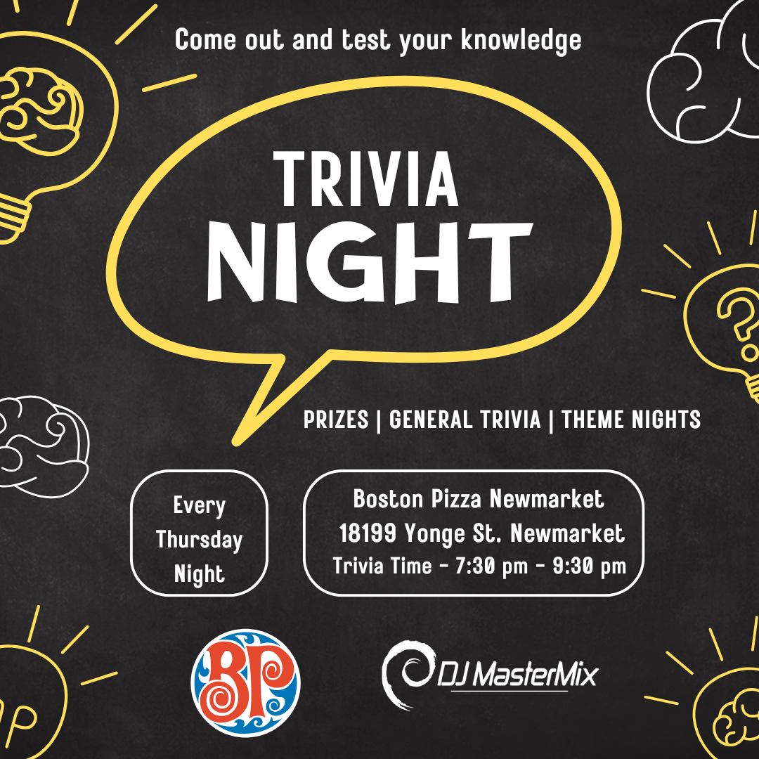 Boston Pizza Trivia Newmarket