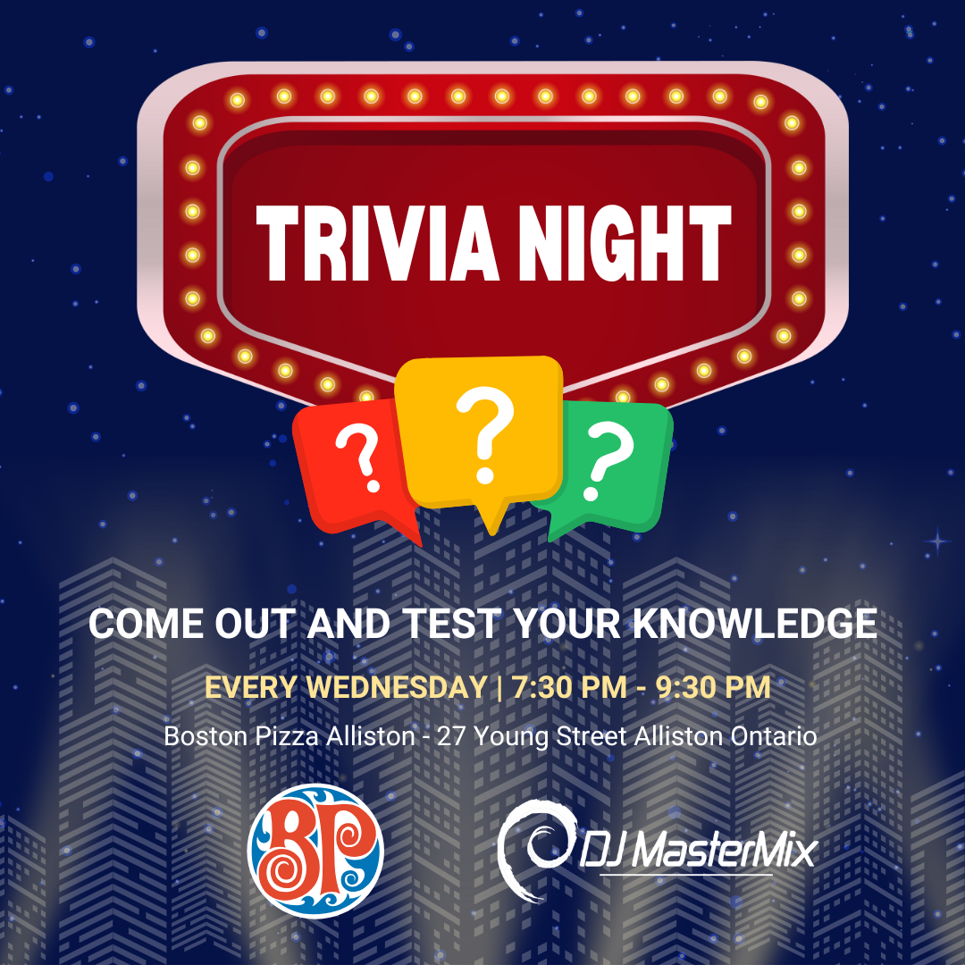 Boston Pizza Trivia Alliston